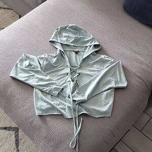 Womens crop top hoodie